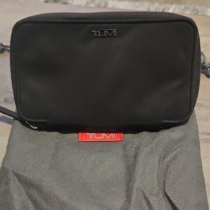 TUMI Black Travel Pouch